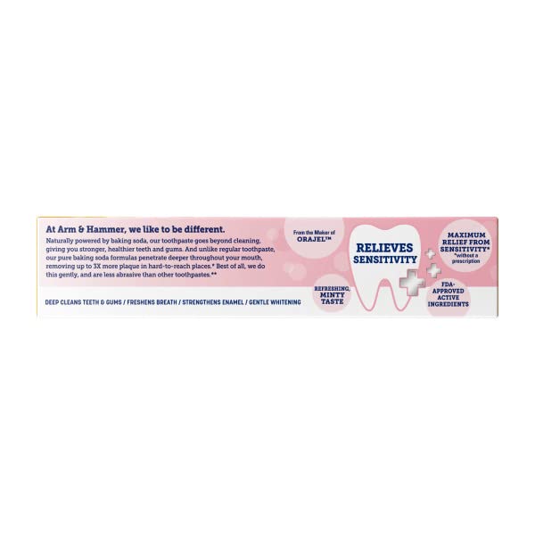 ARM & HAMMER Sensitive Teeth & Gums Toothpaste 4.5 oz (Pack of 2) - Product Imagery