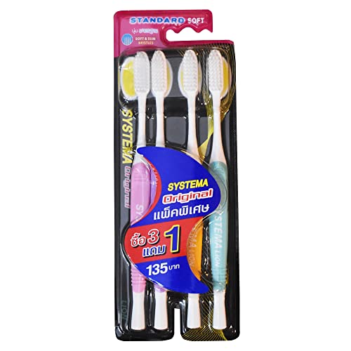 Systema Original Toothbrush Standard Soft & Slim Bristles Family - Product Imagery