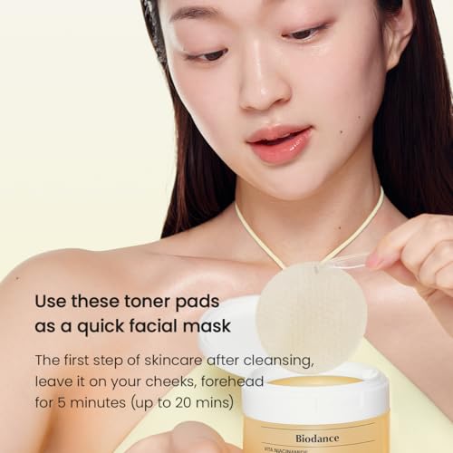 BIODANCE Radiance & Firming Duo: Vita Niacinamide Gel Toner Pads - Product Imagery