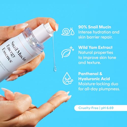 The Klog Snail Mucin Energy Essence, 90% Snail Mucin, 100ml - Product Imagery