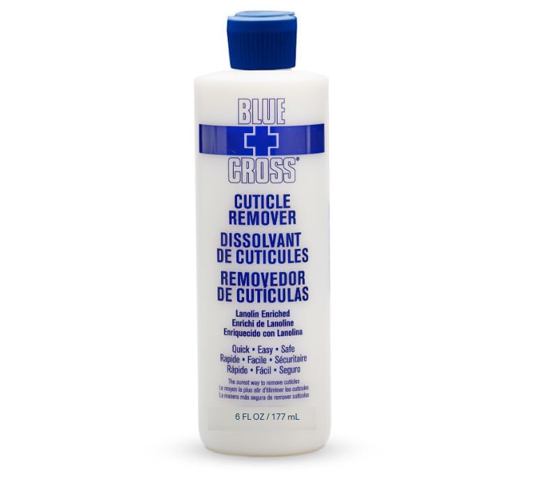 Blue Cross Cuticle Remover & Softener with Lanolin for Nails, 6 oz