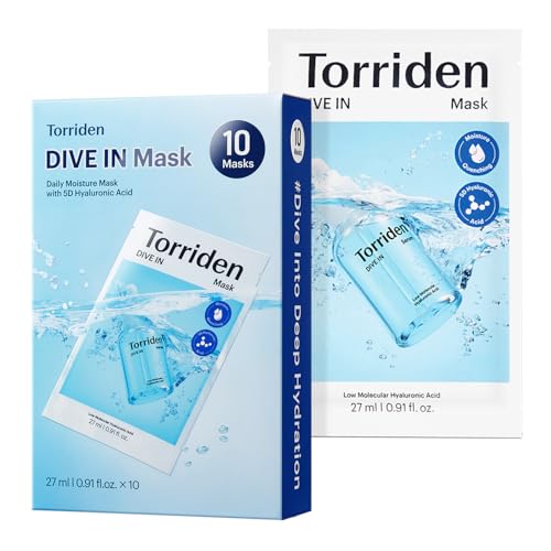 Torriden DIVE IN Hyaluronic Acid Facial Mask (10 sheets) | Deep - Product Imagery