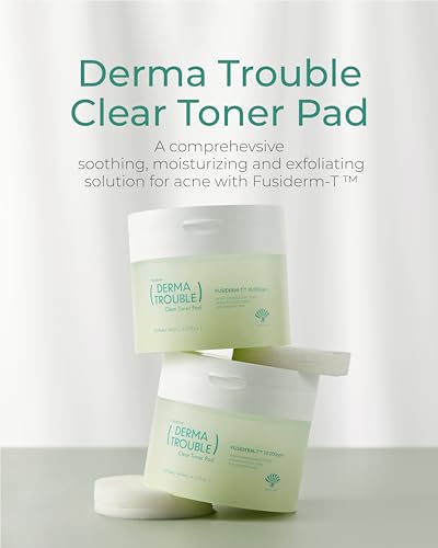 Derma Trouble Clear Toner Pads, 60ct, LHA, PHA, Salicylic - Product Imagery