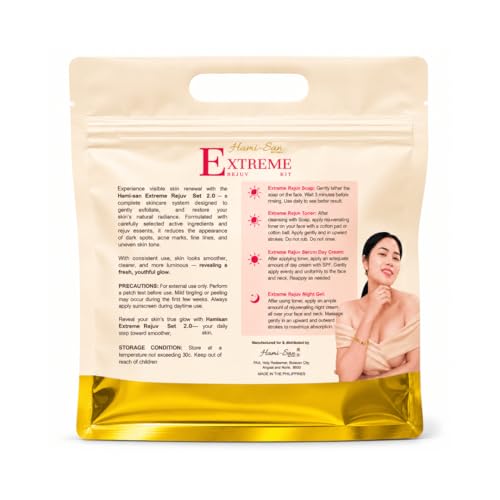 Hami-San by Jolina Extreme Rejuv Kit 2.0 Daily Face Care 4-Pc Set - Product Imagery