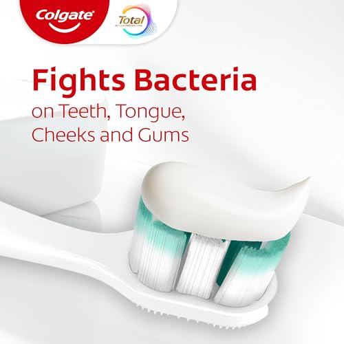 Colgate Total Whitening Toothpaste with Fluoride, Bulk 4 Pack, - Product Imagery