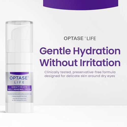 Optase LIFE Sensitive Eye Daily Renewal Cream - Hydrating Eye - Product Imagery