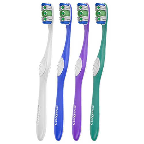 Colgate 360 Adult Toothbrush, Medium (4 Count) - Product Imagery