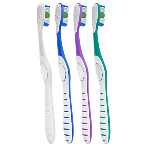Colgate 360 Adult Toothbrush, Medium (4 Count) - Product Imagery