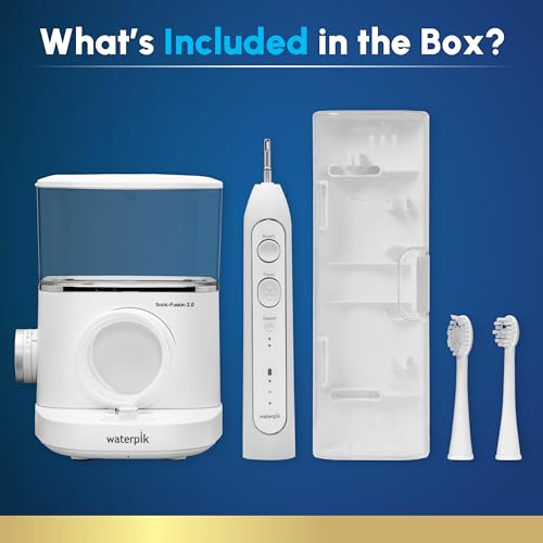 Waterpik Sonic-Fusion Flossing Electric Toothbrush Water - Product Imagery