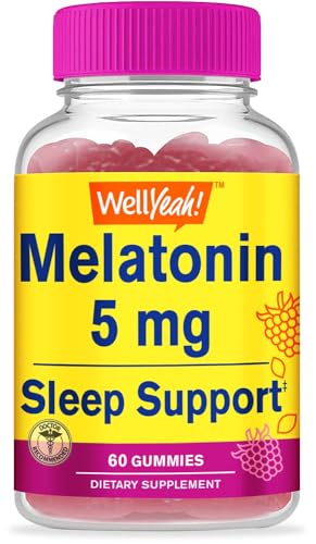 WellYeah Melatonin Gummies 5 mg - Natural Sourced Flavors - - Product Imagery