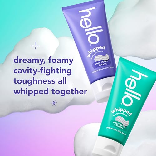 Hello Whipped Mellow Mint Dream and Peppermint Stick Toothpaste - Product Imagery