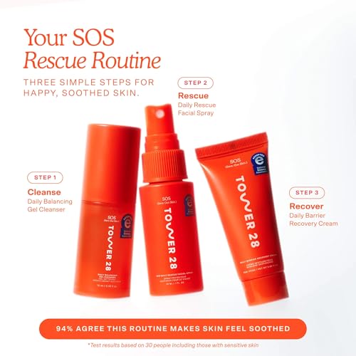 Tower 28 SOS Recovery Hydrating Face Cream for Sensitive Skin - Product Imagery