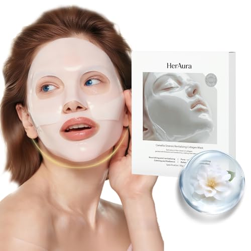 Collagen Face Mask Skin Care 5-Pack Camellia Sinensis and - Product Imagery