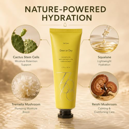 760skin Dew or Dry Facial Moisturizer Cream for Face - Hydrating - Product Imagery