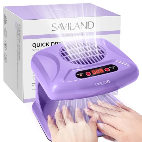 SAVILAND 300W Automatic Sensor Nail Dryer for Regular Polish and Acrylic – Purple