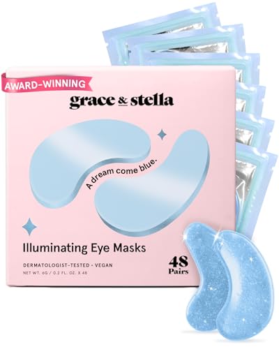 grace & stella Award Winning Under Eye Mask Reduce Dark Circles, Puffy Eyes, Undereye Bags, Wrinkles, Gel Under Eye Patc