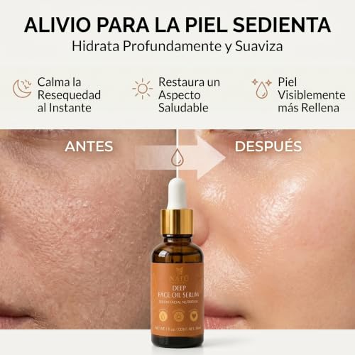 Deep Hydrating Face Oil Serum for Dry & Normal Skin - 1 fl oz - Product Imagery