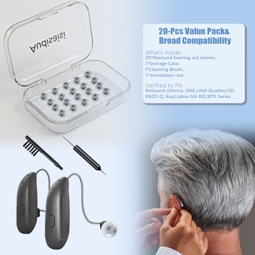20pcs GN Resound Hearing aid Domes Open(M Size 8mm) Comfortable - Product Imagery