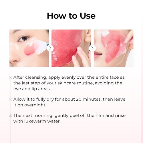 n TX Astaxanthin Overnight Wrapping Peel-Off Mask – Skin Tone - Product Imagery