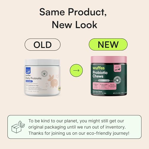 Wuffes Probiotic Chews for Dogs, Gut & Immune Support - Product Imagery