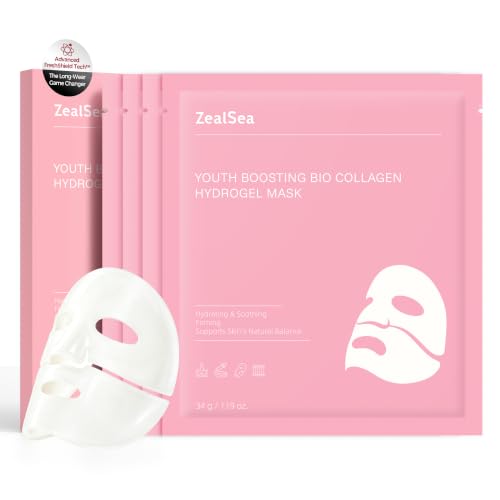 ZealSea Bio Collagen Hydrogel Face Mask, Glass Skin Overnight - Product Imagery