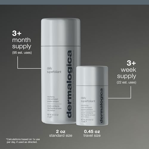 Dermalogica Daily Superfoliant, Charcoal Face Exfoliator Powder - Product Imagery