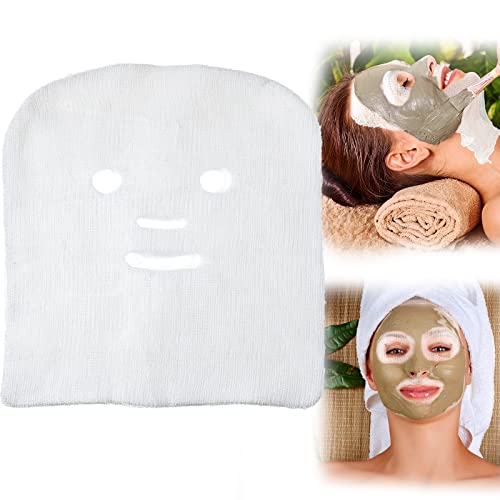 100 Pcs Precut Gauze Facial Mask Sheets for Home Salon DIY Skin - Product Imagery
