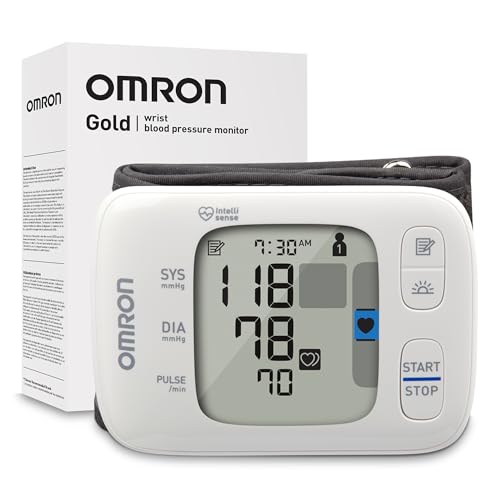 OMRON Gold Wireless Wrist Blood Pressure Monitor for Home Use - Product Imagery