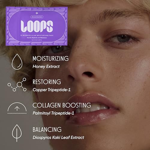 LOOPS 4-Step Korean Skincare Essentials Kit - 48 Travel Pads - Product Imagery