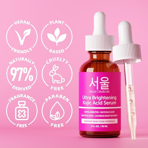 SeoulCeuticals Korean Skin Care Kojic Acid Serum Dark Spot - Product Imagery