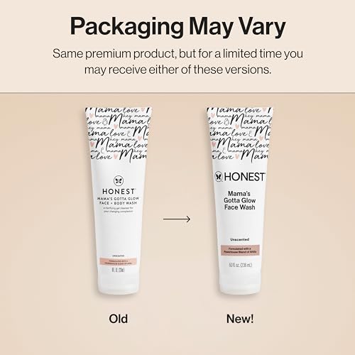 The Honest Company Mama's Gotta Glow Face and Body Wash, 8 fl oz - Product Imagery