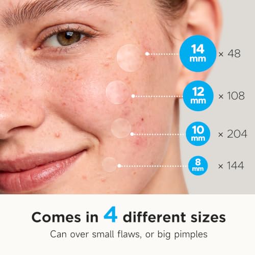 504 Counts 4 Sizes Hydrocolloid Pimple Patches for Face - Product Imagery