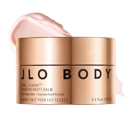 JLO BEAUTY Firm + Flaunt Booty Balm for Butt, Hips, Thighs & Arms, 4.2 Oz