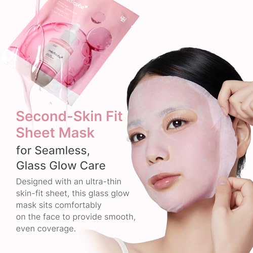 medicube PDRN Pink Peptide Ampoule Sheet Mask 10EA - Product Imagery