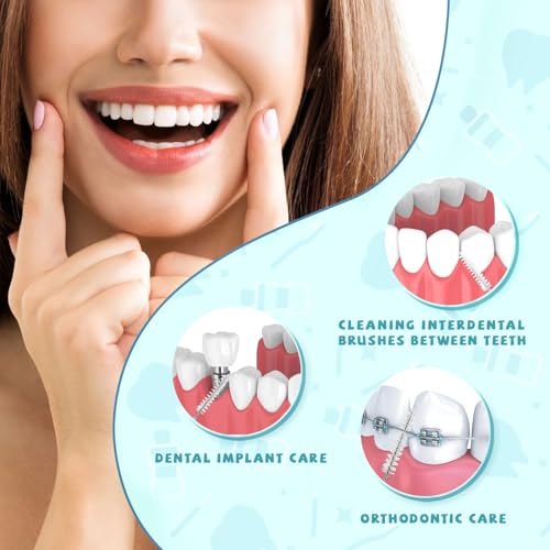 100PCS Interdental Brushes Between Teeth for Braces, Flossers - Product Imagery
