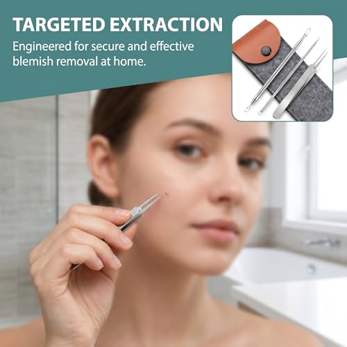 Skin Care Tool Kit, 3 PCS Stainless Steel Skin Beauty Tools with - Product Imagery