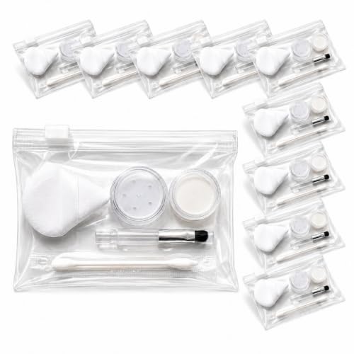 OR KO Makeup Touch-Up Kit, 10-Piece Beauty Organizer Travel Set – Clear