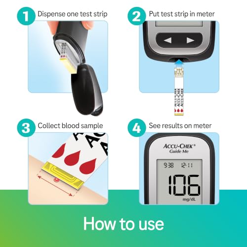 Accu-Chek Guide Glucose Test Strips, Pack of 100 - Product Imagery