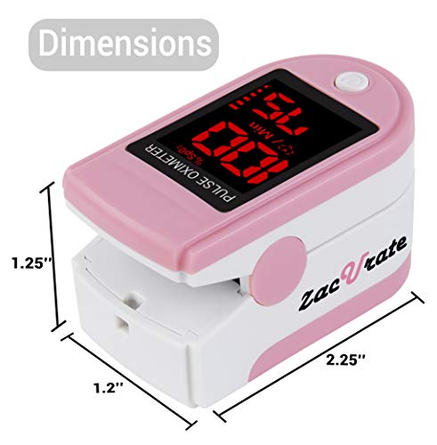 Zacurate Pro Series 500DL Fingertip Pulse Oximeter Blood Oxygen - Product Imagery