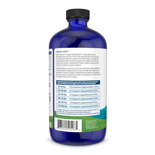 Nordic Naturals Omega-3 Pet, 1380mg Fish Oil for Dogs w/EPA DHA - Product Imagery