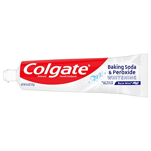 Colgate Baking Soda & Peroxide Toothpaste - Whitens Teeth, - Product Imagery