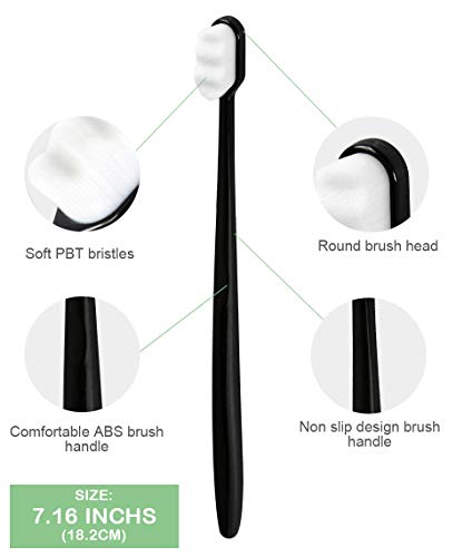 EasyHonor Extra Toothbrush for Sensitive Gums, Micro Fur Manual - Product Imagery