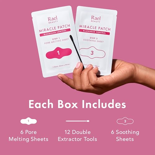 Rael Miracle Melting Pack, Gentle Blackhead Remover, Nose Strips - Product Imagery