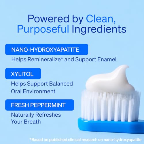 Mouthology 10% Nano Hydroxyapatite Toothpaste Fluoride Free, - Product Imagery