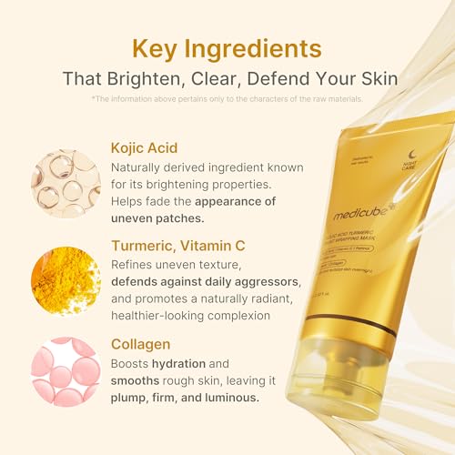 medicube Wrapping Mask Kojic Acid Turmeric- Overnight Peel Off - Product Imagery