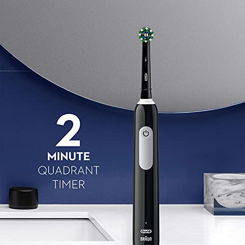Oral-B Pro 1000 CrossAction Electric Toothbrush, Black and - Product Imagery