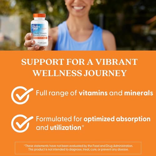 Doctor's Best Multi-Vitamin Mineral Complex - Daily Vegan - Product Imagery
