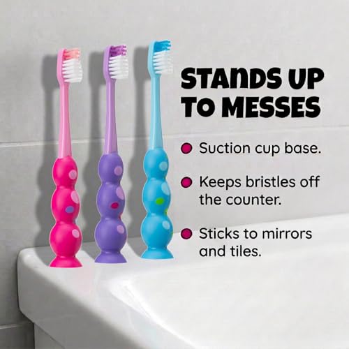 Trueocity Kids Toothbrush Set 4 Pack - Soft Bristles with - Product Imagery