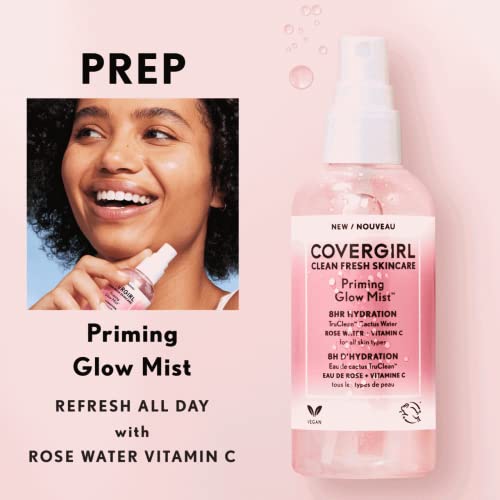COVERGIRL Clean Fresh Skincare Priming Glow Facial Mist with - Product Imagery