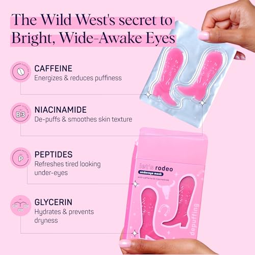 SpaLife Let's Rodeo Hydrogel Under Eye Patches for Dark Circles - Product Imagery